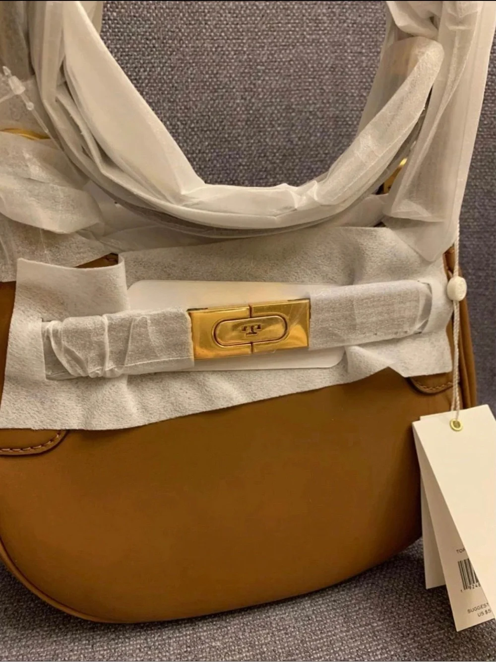 New Tory Burch Shoulder Bag 75813 leather Brown Diagonally crossbody  MRSP $598
